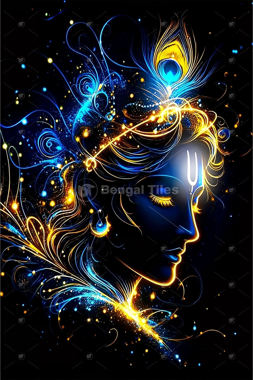 Grace in Motion Shri Krishna Spiritual Wall Decor - 12054