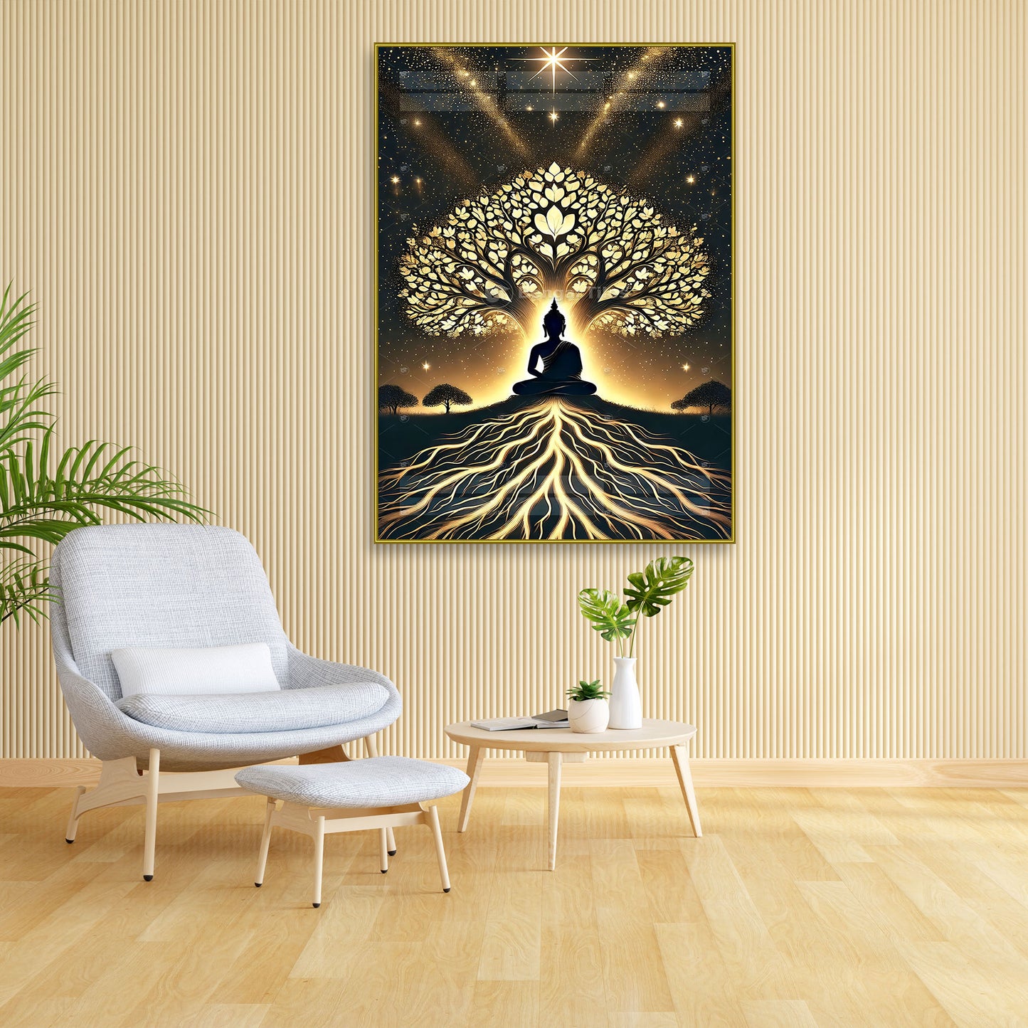 Premium Buddha Meditation Wall Art - 13005