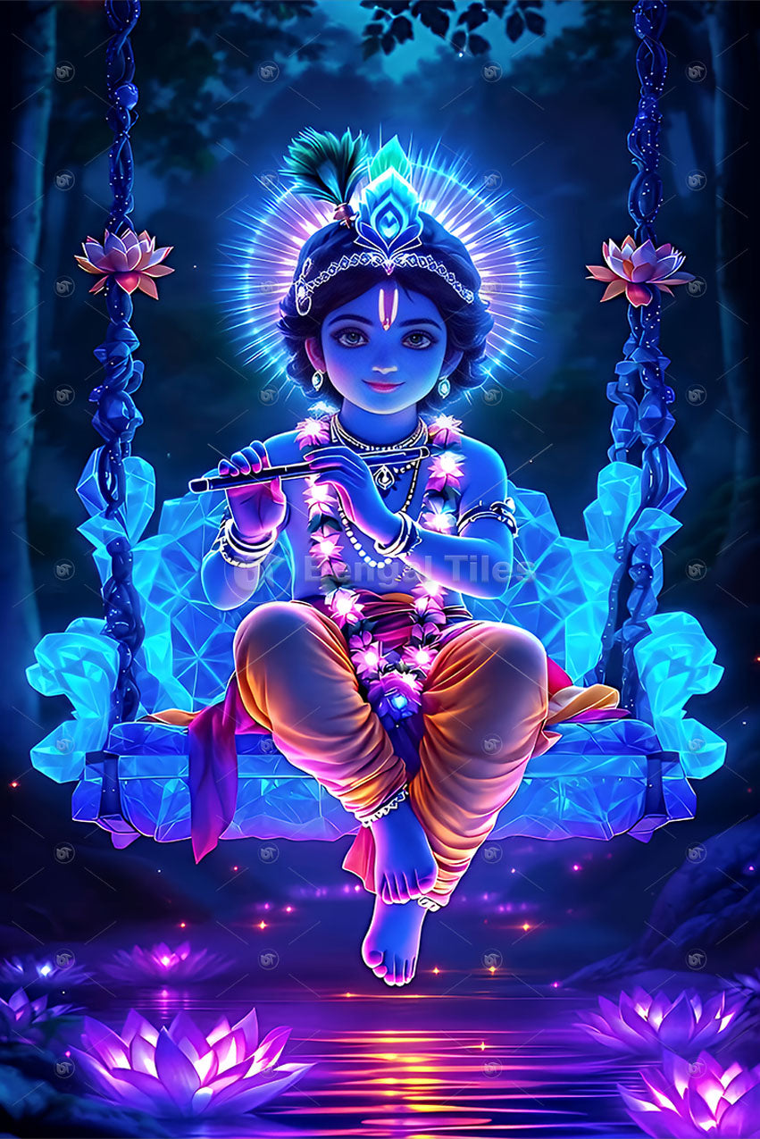 Premium Lord Krishna Wall Decor Spiritual & Artistic Touch - 13043