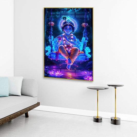 Premium Lord Krishna Wall Decor Spiritual & Artistic Touch - 13043