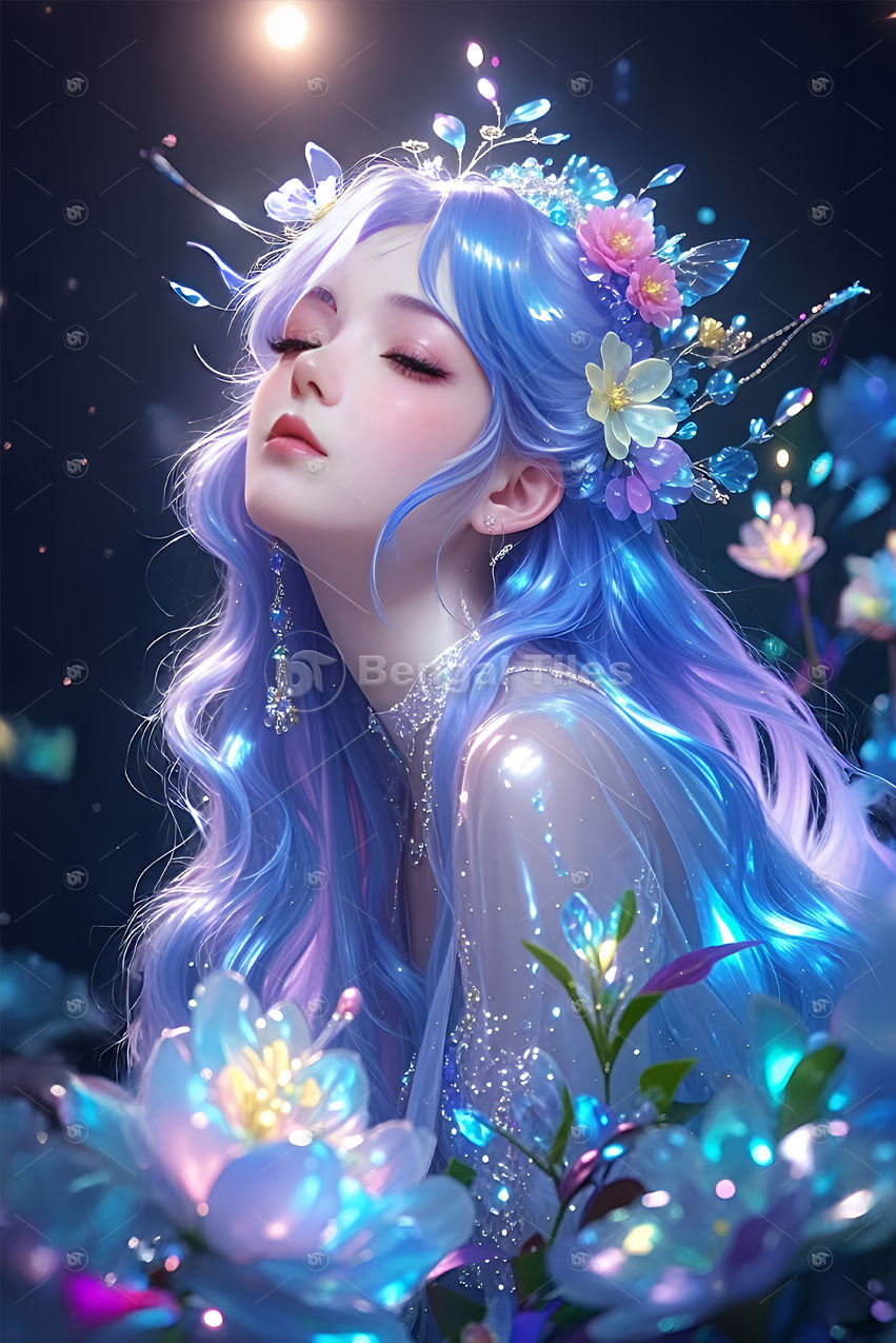 Midnight Beauty Girl High-end Wall Decor - 13071