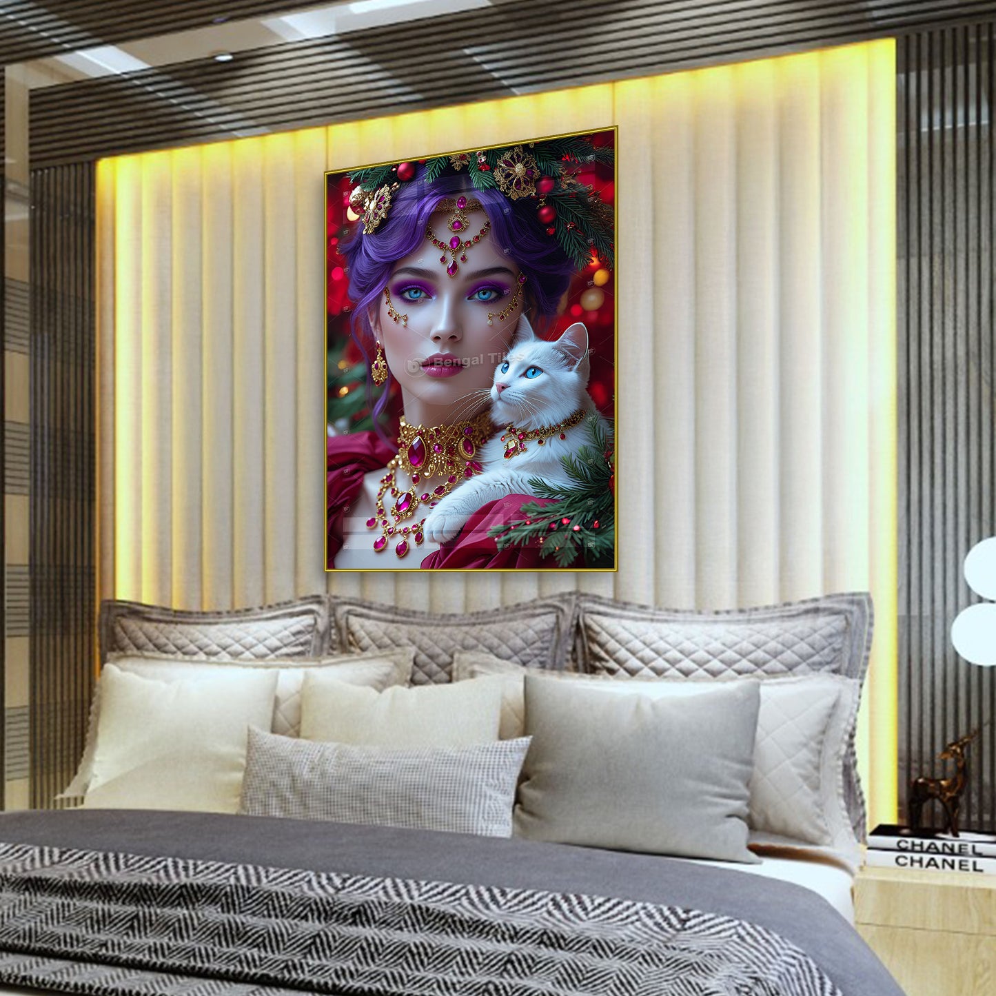 Pastel Beauty Girl Designer Wall Decor - 13073