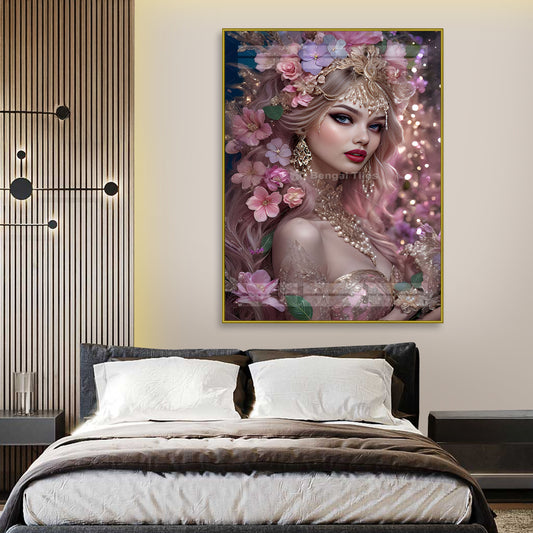 Blush Beauty Girl Luxury Wall Decor - 13075