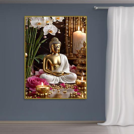 Buddha In Zen Mood Premium 3D Wall Decor - 13103