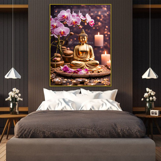 Zen Spirit Buddha 3D Digital wall Decoration - 13104