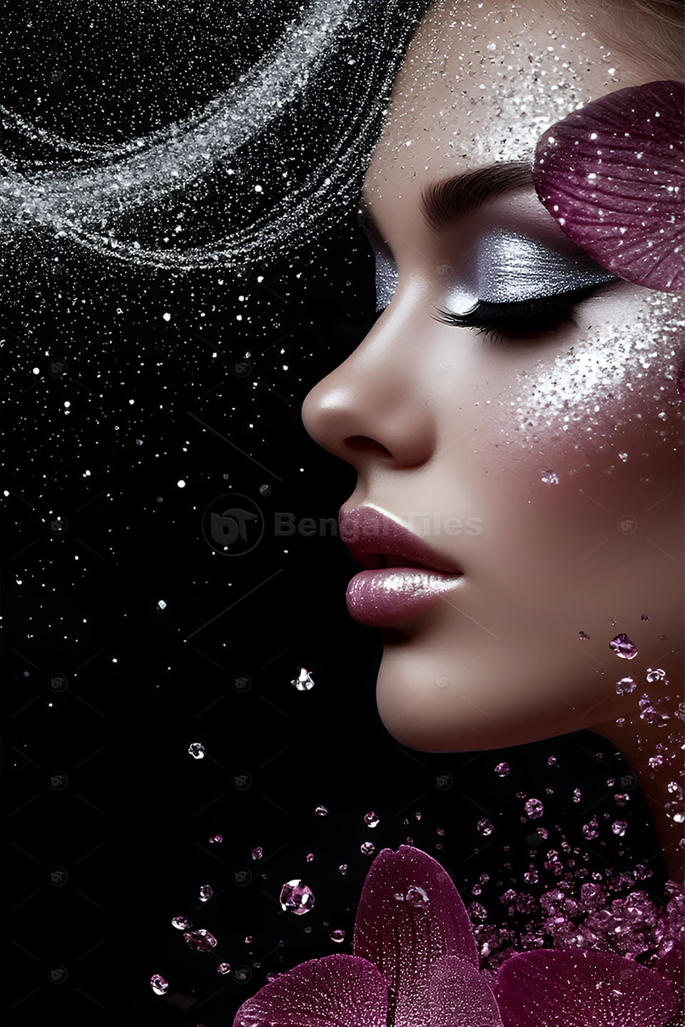 Bold Elegance – Girl in 3D Wall Art - 13217