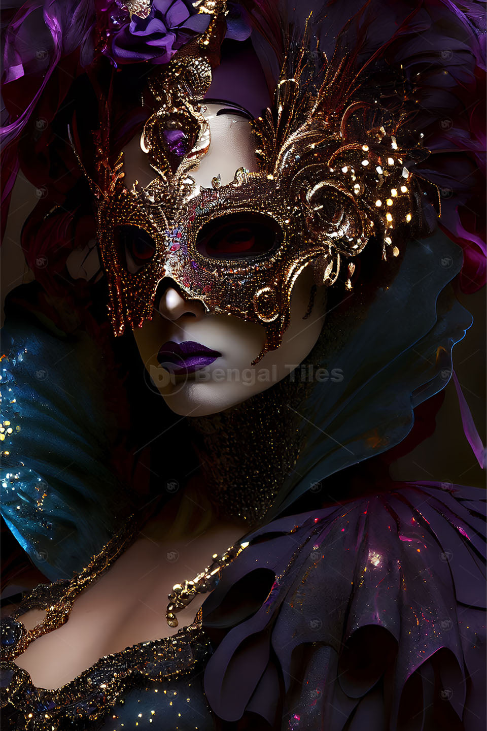 Sculpted Elegance – 3D Woman Digital Wall Art - 13218