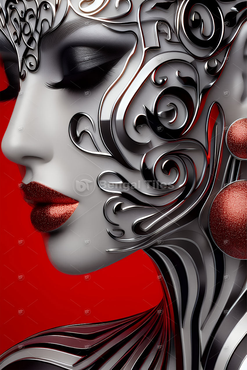 Stylish Elegant Lady Premium Wall Art - 13035