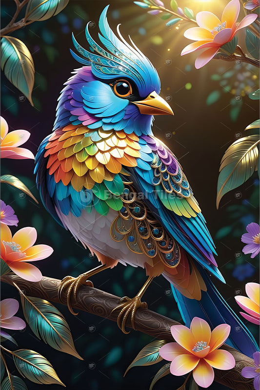 Modern Colorful Bird Wall Décor - 12001