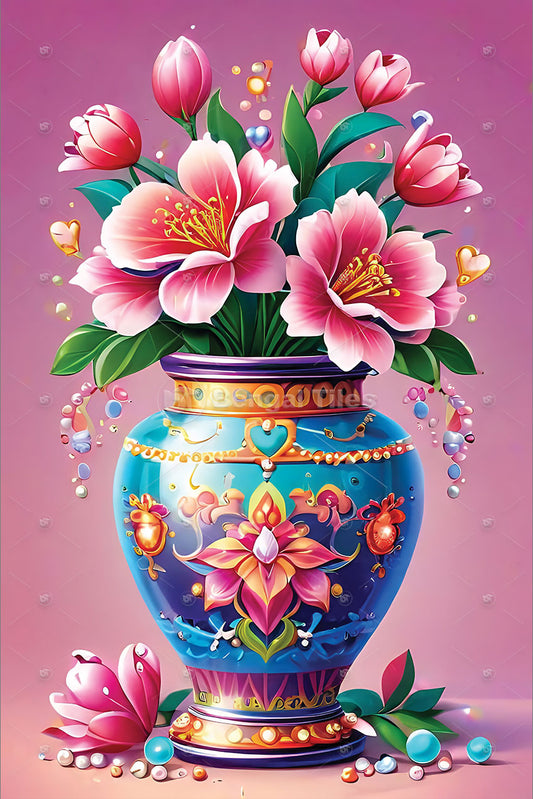 Luxury Flower Wall Art - 12028