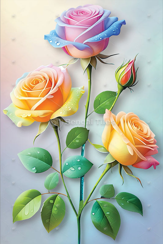 Rose Classic Wall Sculpture  - 12035