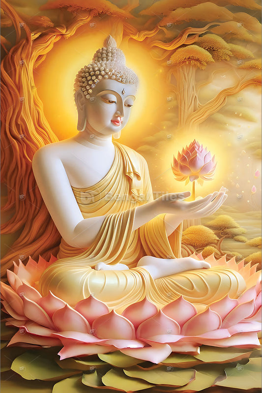Sacred Buddha Luxury wall Decore  - 12043