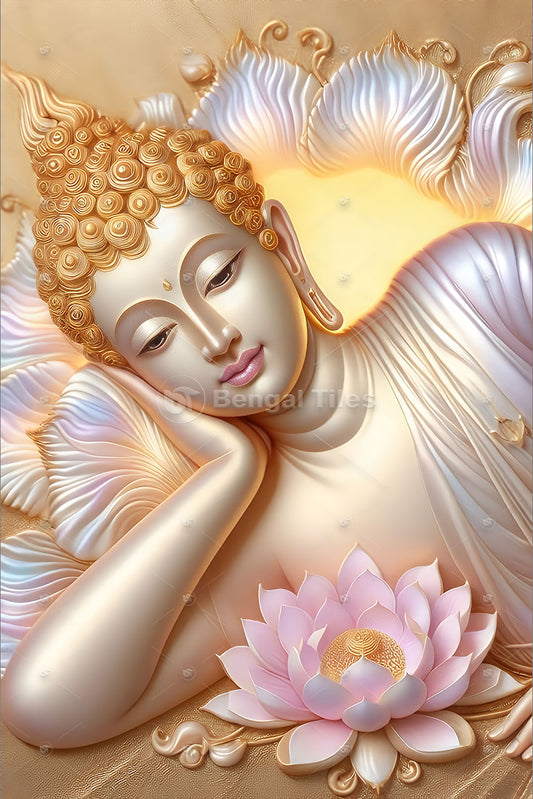 Tranquil Buddha Enlightenment Wall Piece  - 12044