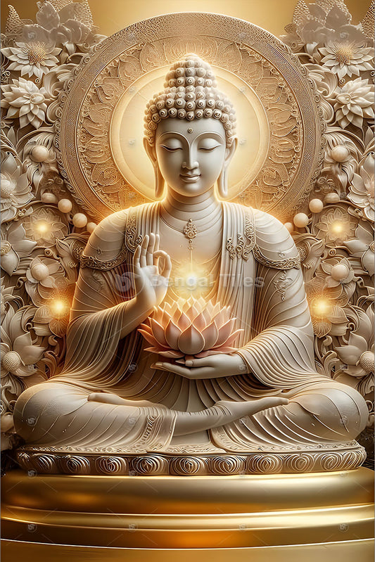 Blessed Buddha Wall Masterpiece - 12049