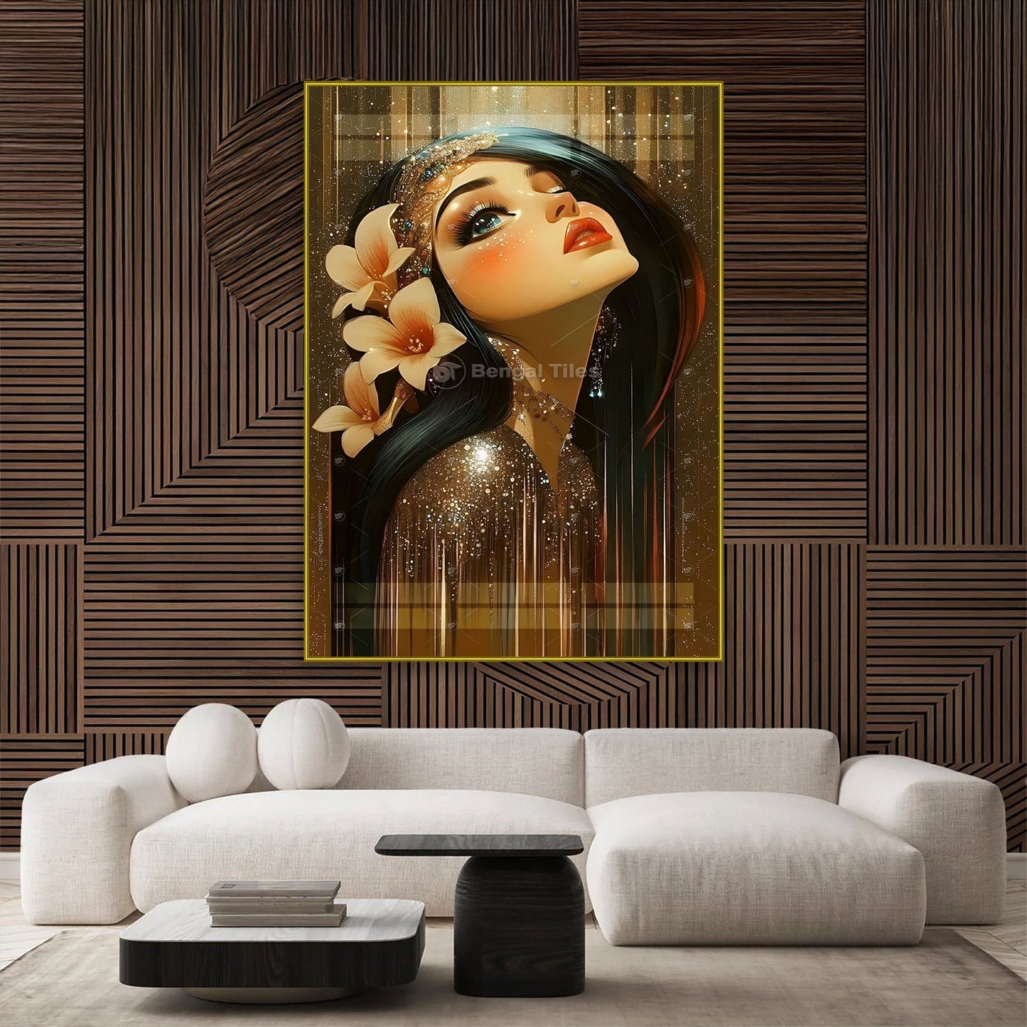 Lady Art in 3D For Wall Decor - 13013