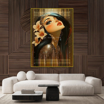 Lady Art in 3D For Wall Decor - 13013