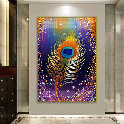 Peacock Glory Premium Feather Wall Deacor - 13018
