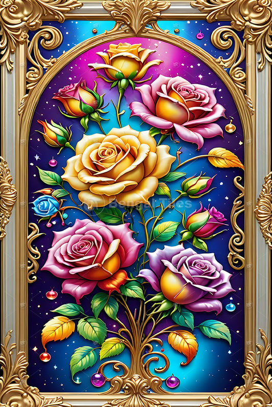 Luxury Rose Wall Decor - 13019