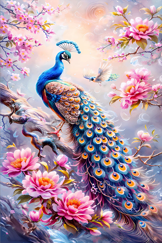Digital Splendor Peacock 3D Wall Decor - 13025