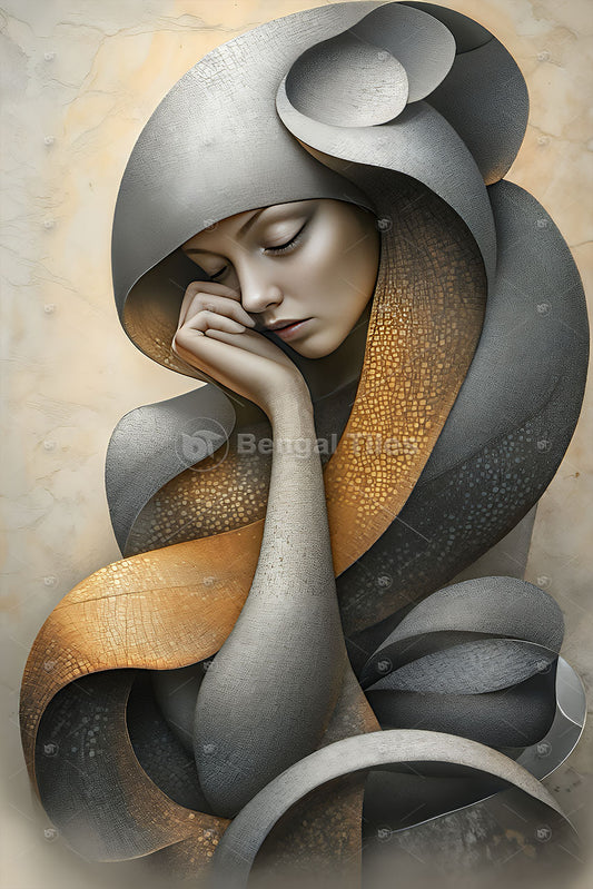 Contemporary Woman Digital Wall Art - 13036