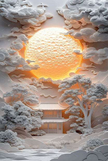 Exclusive Artistic 3D Wall Design - 13050