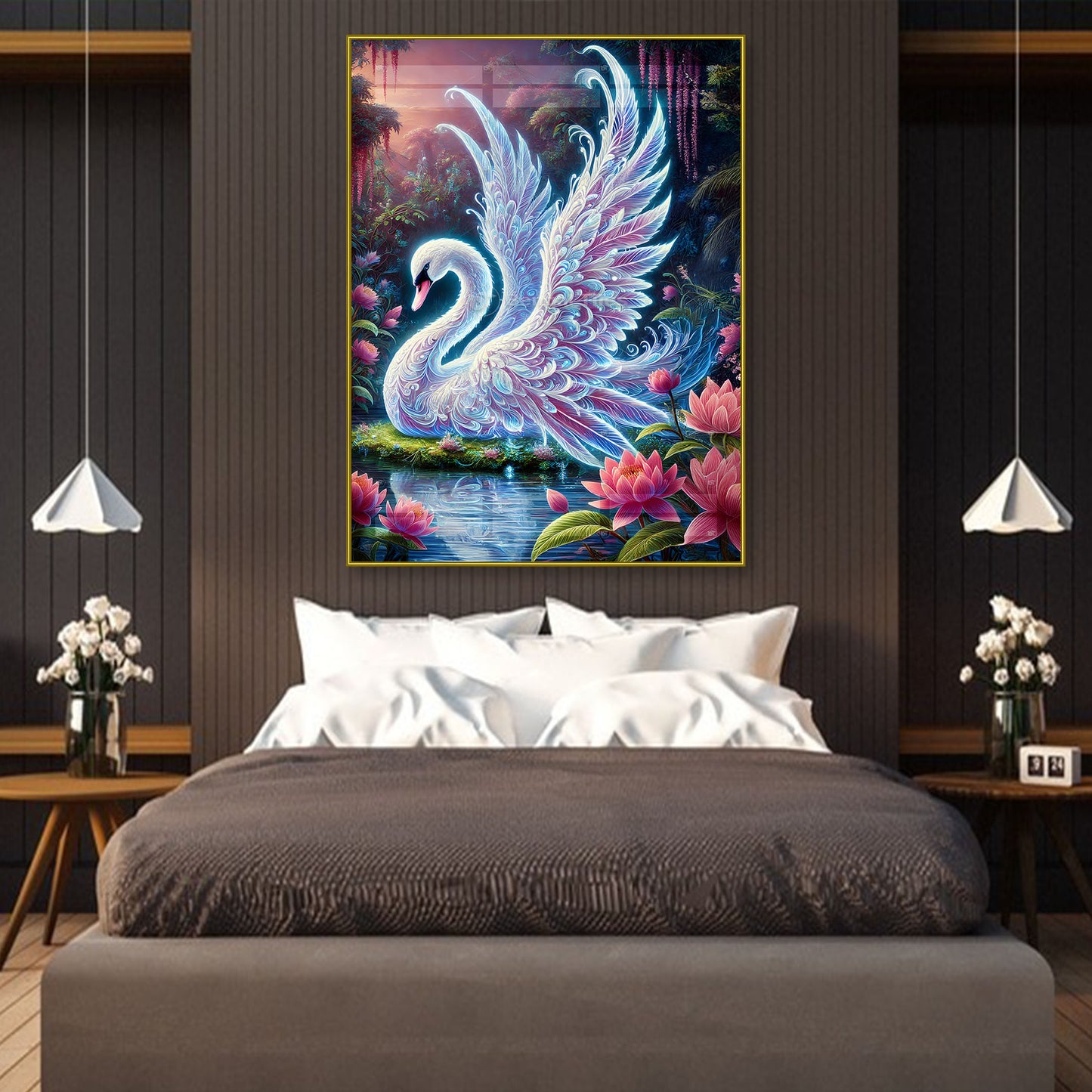 High-Gloss 3D Peacock Wall Decor - 13064
