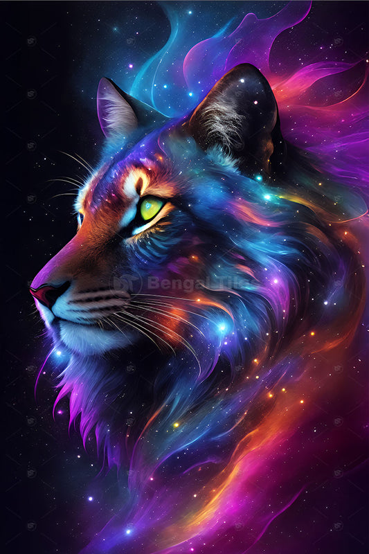 King of the Wild – Digital Lion Wall Art - 13260