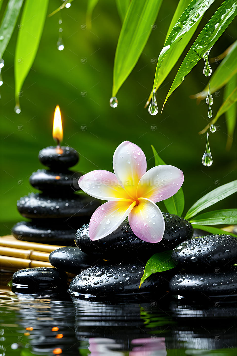 3D Wellness & Spa Wall Art – Stylish Home Decor  - 13408