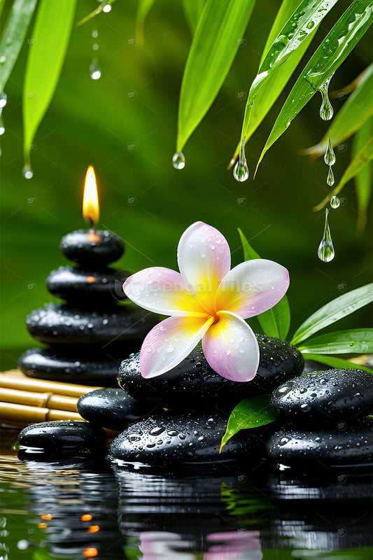 3D Wellness & Spa Wall Art – Stylish Home Decor  - 13408