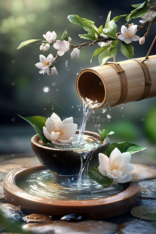 Tranquil Stream & Nature 3D Wall Art – Luxury Home Decor - 13412