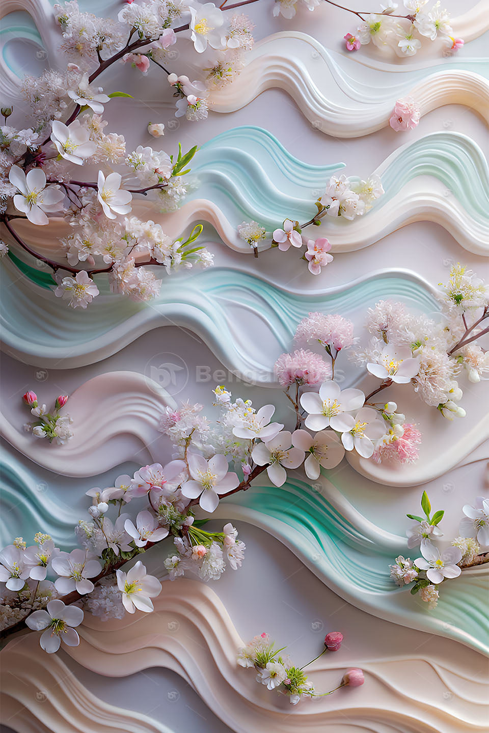 Graceful Elegance – Digital Wall Art for Modern Interiors - 13415