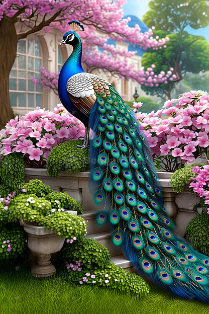 Majesty of the Peacock – Digital Art Accent – 13427