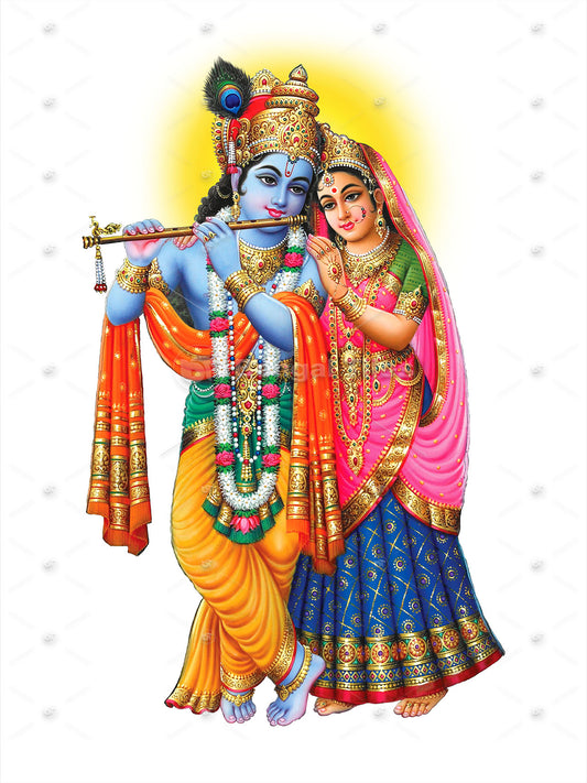 Divine Radha Krishna Wall Decor - 14001