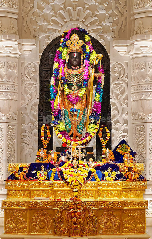 Shri Ram Blessings Spiritual Wall Art - 9087
