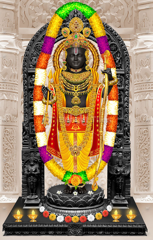 Shri Ram Bhakti Divine Wall Decoration - 9088