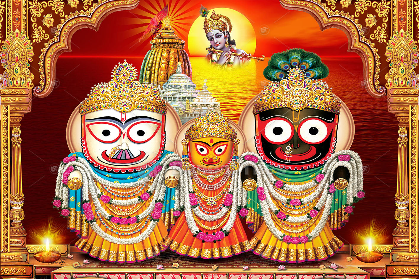Exquisite Lord Jagannath Wall Art - 9103