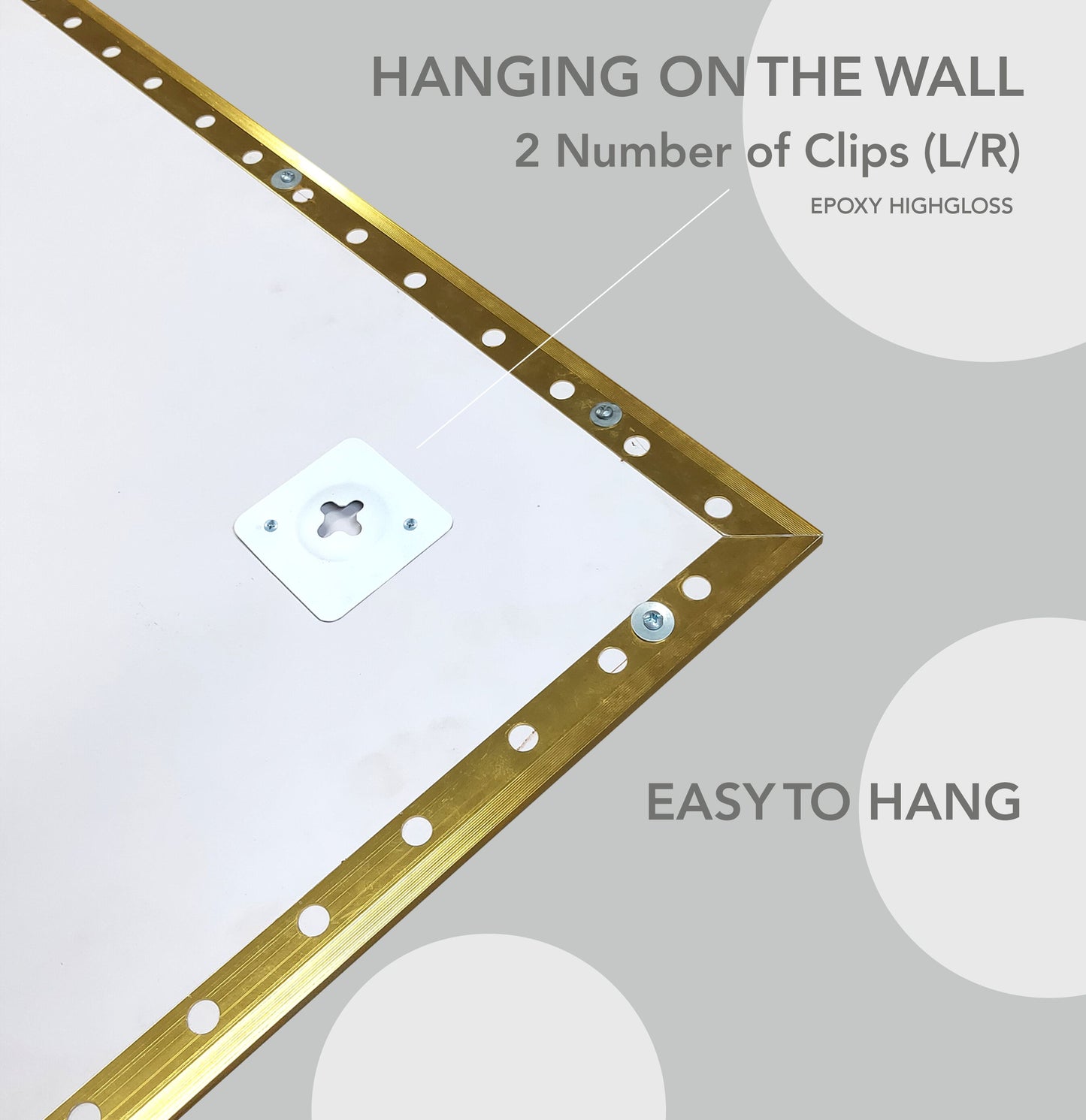 Artistic Digital Wall Decor In Green & Gold - 13507